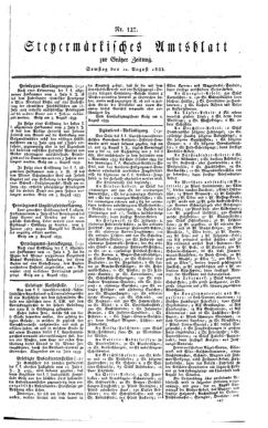 Steyermärkisches Amtsblatt zur Grätzer Zeitung 18330810 Seite: 1