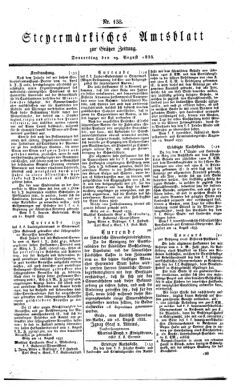 Steyermärkisches Amtsblatt zur Grätzer Zeitung 18330829 Seite: 1