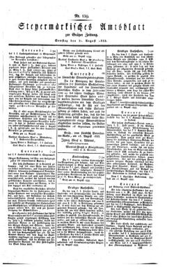 Steyermärkisches Amtsblatt zur Grätzer Zeitung 18330831 Seite: 1