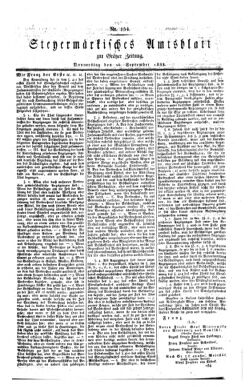 Steyermärkisches Amtsblatt zur Grätzer Zeitung 18330926 Seite: 1