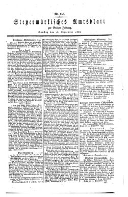 Steyermärkisches Amtsblatt zur Grätzer Zeitung 18330928 Seite: 1