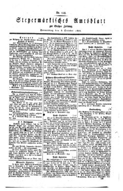 Steyermärkisches Amtsblatt zur Grätzer Zeitung 18331003 Seite: 1