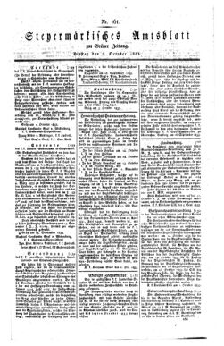 Steyermärkisches Amtsblatt zur Grätzer Zeitung 18331008 Seite: 1