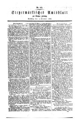 Steyermärkisches Amtsblatt zur Grätzer Zeitung 18331012 Seite: 1