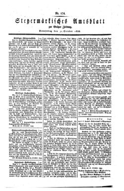 Steyermärkisches Amtsblatt zur Grätzer Zeitung 18331031 Seite: 1