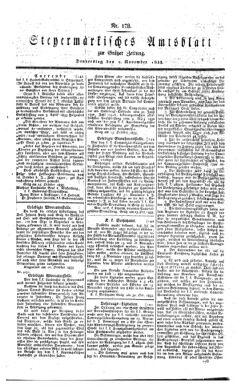 Steyermärkisches Amtsblatt zur Grätzer Zeitung 18331107 Seite: 1