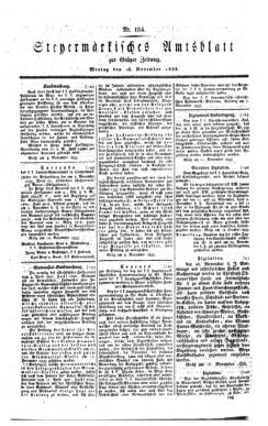 Steyermärkisches Amtsblatt zur Grätzer Zeitung 18331118 Seite: 1