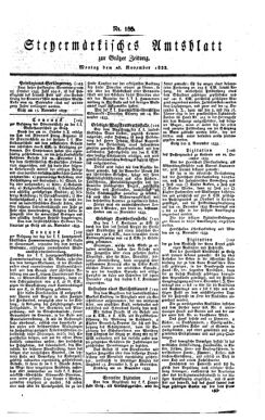 Steyermärkisches Amtsblatt zur Grätzer Zeitung 18331125 Seite: 1