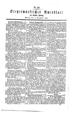 Steyermärkisches Amtsblatt zur Grätzer Zeitung 18331209 Seite: 1