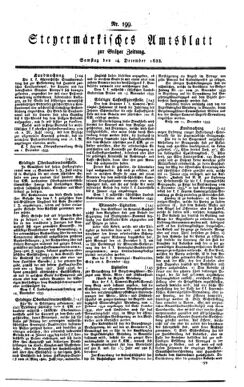 Steyermärkisches Amtsblatt zur Grätzer Zeitung 18331214 Seite: 1