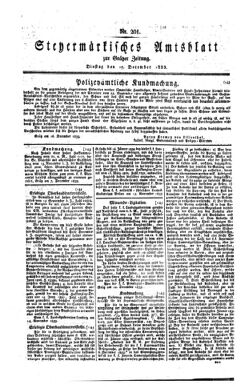 Steyermärkisches Amtsblatt zur Grätzer Zeitung 18331217 Seite: 1