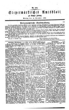 Steyermärkisches Amtsblatt zur Grätzer Zeitung 18331223 Seite: 1