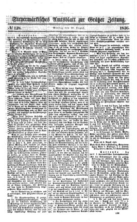 Steyermärkisches Amtsblatt zur Grätzer Zeitung 18360829 Seite: 3