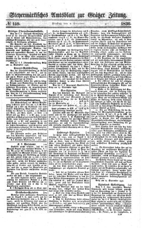 Steyermärkisches Amtsblatt zur Grätzer Zeitung 18361004 Seite: 1