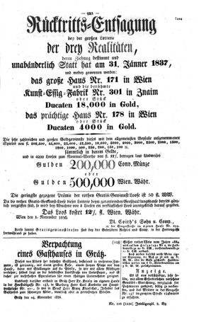 Steyermärkisches Amtsblatt zur Grätzer Zeitung 18361212 Seite: 3