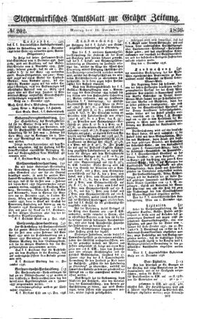 Steyermärkisches Amtsblatt zur Grätzer Zeitung 18361219 Seite: 1