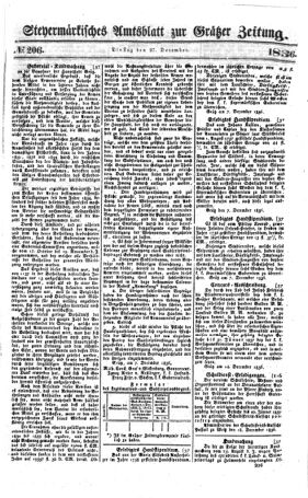 Steyermärkisches Amtsblatt zur Grätzer Zeitung 18361227 Seite: 1