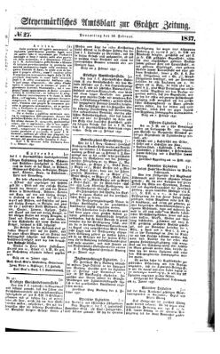 Steyermärkisches Amtsblatt zur Grätzer Zeitung 18370216 Seite: 1