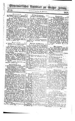 Steyermärkisches Amtsblatt zur Grätzer Zeitung 18370223 Seite: 1