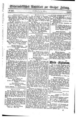 Steyermärkisches Amtsblatt zur Grätzer Zeitung 18370314 Seite: 1