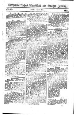 Steyermärkisches Amtsblatt zur Grätzer Zeitung 18370321 Seite: 1