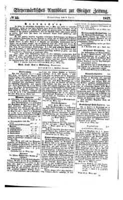 Steyermärkisches Amtsblatt zur Grätzer Zeitung 18370406 Seite: 1