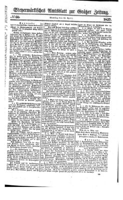 Steyermärkisches Amtsblatt zur Grätzer Zeitung 18370415 Seite: 1