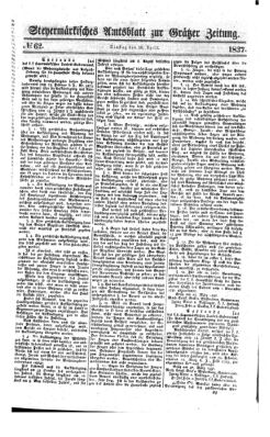 Steyermärkisches Amtsblatt zur Grätzer Zeitung 18370418 Seite: 1