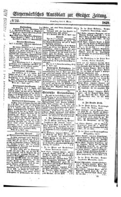 Steyermärkisches Amtsblatt zur Grätzer Zeitung 18370506 Seite: 1