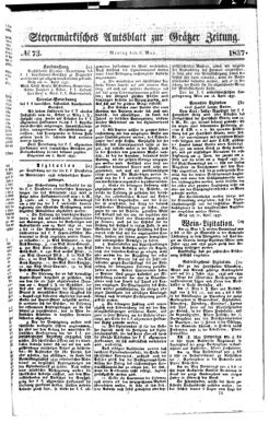 Steyermärkisches Amtsblatt zur Grätzer Zeitung 18370508 Seite: 1