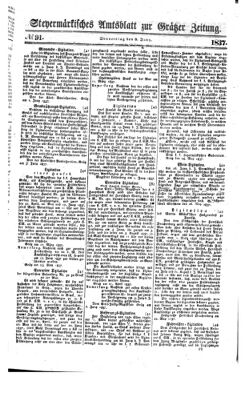 Steyermärkisches Amtsblatt zur Grätzer Zeitung 18370608 Seite: 1