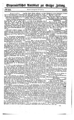 Steyermärkisches Amtsblatt zur Grätzer Zeitung 18370713 Seite: 1