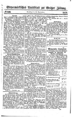 Steyermärkisches Amtsblatt zur Grätzer Zeitung 18370930 Seite: 1