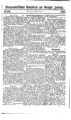 Steyermärkisches Amtsblatt zur Grätzer Zeitung 18371030 Seite: 1