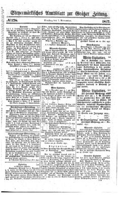 Steyermärkisches Amtsblatt zur Grätzer Zeitung 18371107 Seite: 1