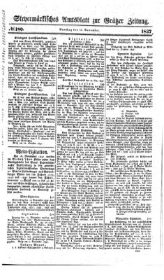 Steyermärkisches Amtsblatt zur Grätzer Zeitung 18371111 Seite: 1