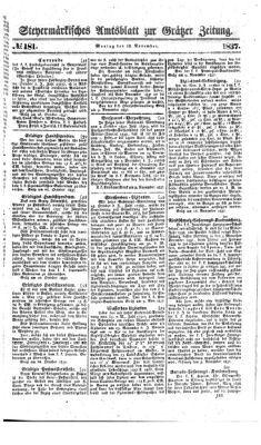 Steyermärkisches Amtsblatt zur Grätzer Zeitung 18371113 Seite: 1