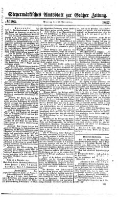 Steyermärkisches Amtsblatt zur Grätzer Zeitung 18371120 Seite: 1