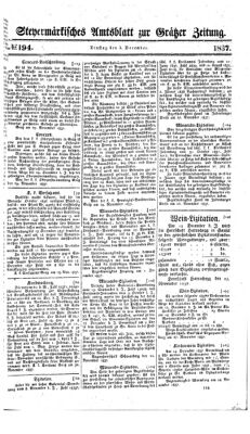 Steyermärkisches Amtsblatt zur Grätzer Zeitung 18371205 Seite: 1