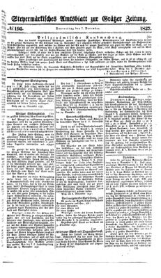 Steyermärkisches Amtsblatt zur Grätzer Zeitung 18371207 Seite: 1