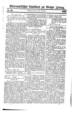 Steyermärkisches Amtsblatt zur Grätzer Zeitung 18390124 Seite: 1