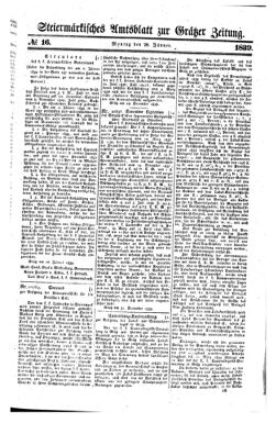 Steyermärkisches Amtsblatt zur Grätzer Zeitung 18390128 Seite: 1