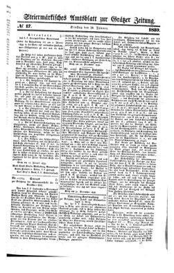 Steyermärkisches Amtsblatt zur Grätzer Zeitung 18390129 Seite: 1