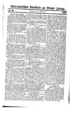 Steyermärkisches Amtsblatt zur Grätzer Zeitung 18390212 Seite: 1