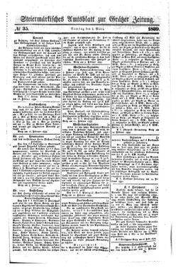 Steyermärkisches Amtsblatt zur Grätzer Zeitung 18390302 Seite: 1