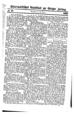 Steyermärkisches Amtsblatt zur Grätzer Zeitung 18390323 Seite: 1