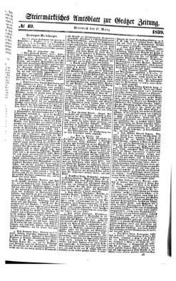 Steyermärkisches Amtsblatt zur Grätzer Zeitung 18390327 Seite: 1