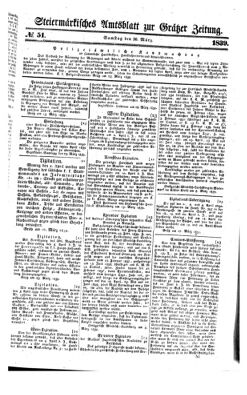 Steyermärkisches Amtsblatt zur Grätzer Zeitung 18390330 Seite: 1