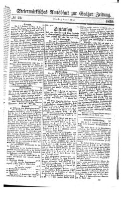 Steyermärkisches Amtsblatt zur Grätzer Zeitung 18390507 Seite: 1