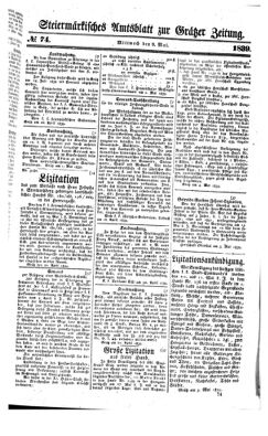 Steyermärkisches Amtsblatt zur Grätzer Zeitung 18390508 Seite: 1